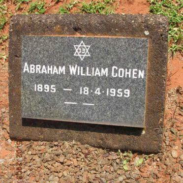 COHEN Abraham William 1895-1959