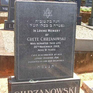 CHRZANOWSKI Grete -1969