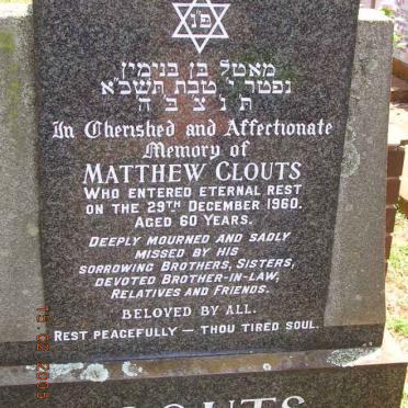 CLOUTS Matthew -1960