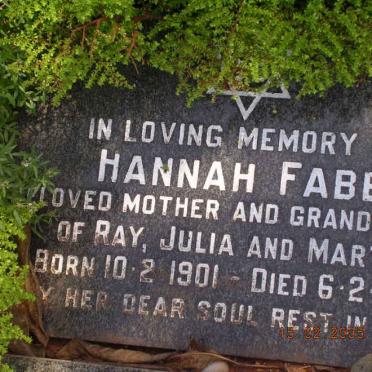 FABB Hannah 1901-1981