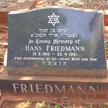 FRIEDMANN Hans 1910-1961