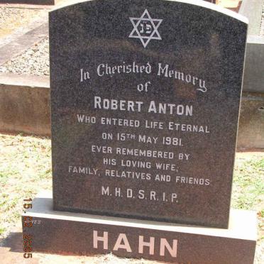HAHN Robert Anton -1981