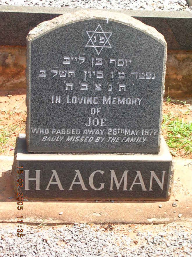 HAAGMAN Joe -1972