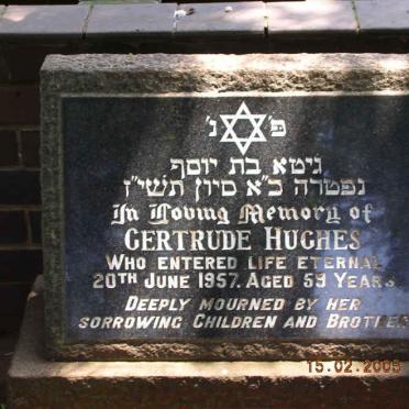 HUGHES Gertrude -1957