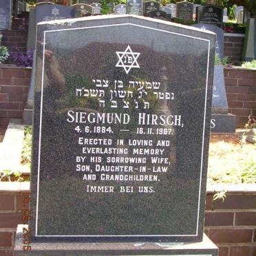 HIRSCH Siegmund 1884-1967