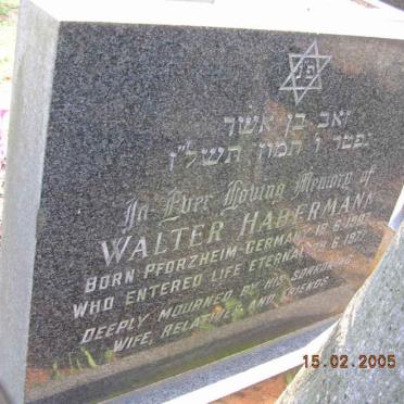 HABERMANN Walter 1907-1977