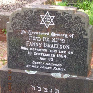 ISRAELSON Fanny -1954