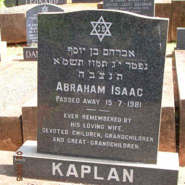 KAPLAN Abraham Isaac -1981
