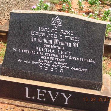 LEVY Bertha -1968