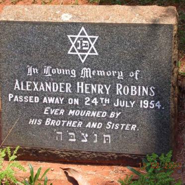 ROBINS Alexander Henry -1954