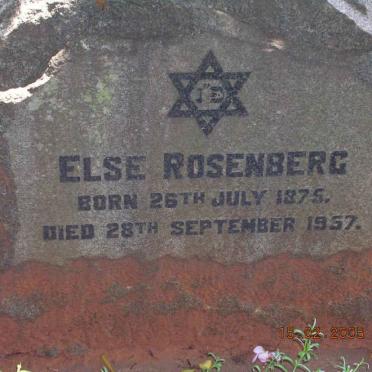 ROSENBERG Else 1875-1957