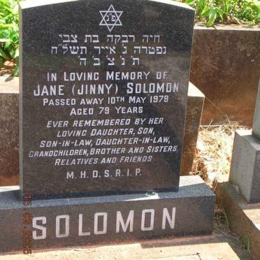 SOLOMON Jane -1978