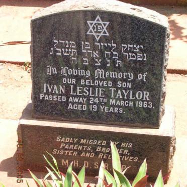 TAYLOR Ivan Leslie -1963