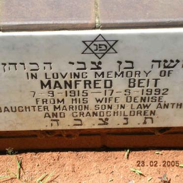 BEIT Manfred 1915-1992