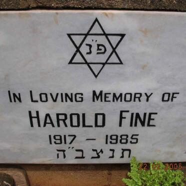 FINE Harold 1917-1985