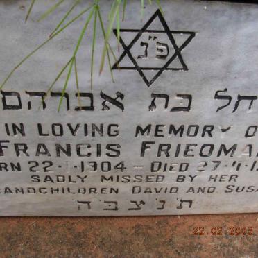 FRIEDMAN Francis 1904-1986