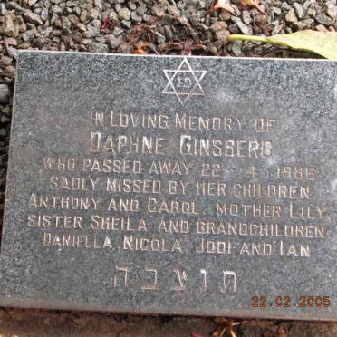 GINSBERG Daphne -1988