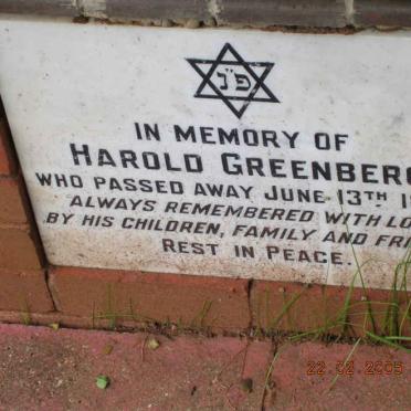 GREENBERG Harold -1978