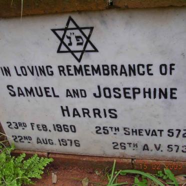 HARRIS Samuel -1960 &amp; Josephine -1976