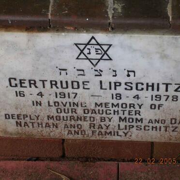 LIPSCHITZ Gertrude 1917-1978