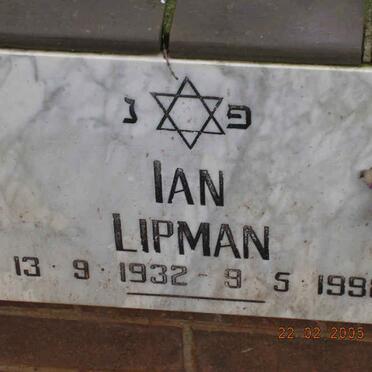 LIPMAN Ian 1932-1998