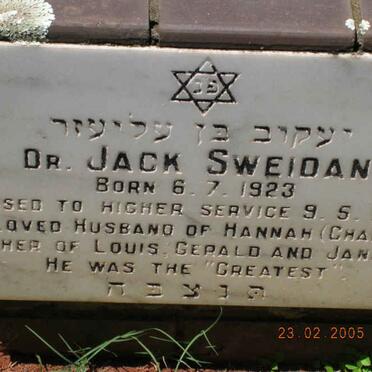 SWEIDAN Jack 1923-1988