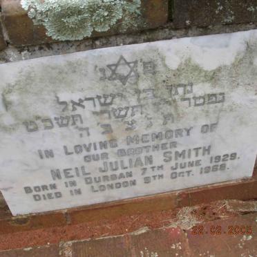 SMITH Neil Julian 1929-1968