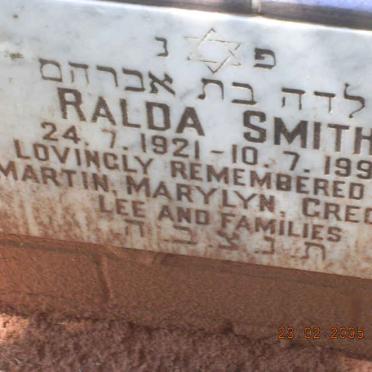 SMITH Ralda 1921-1993