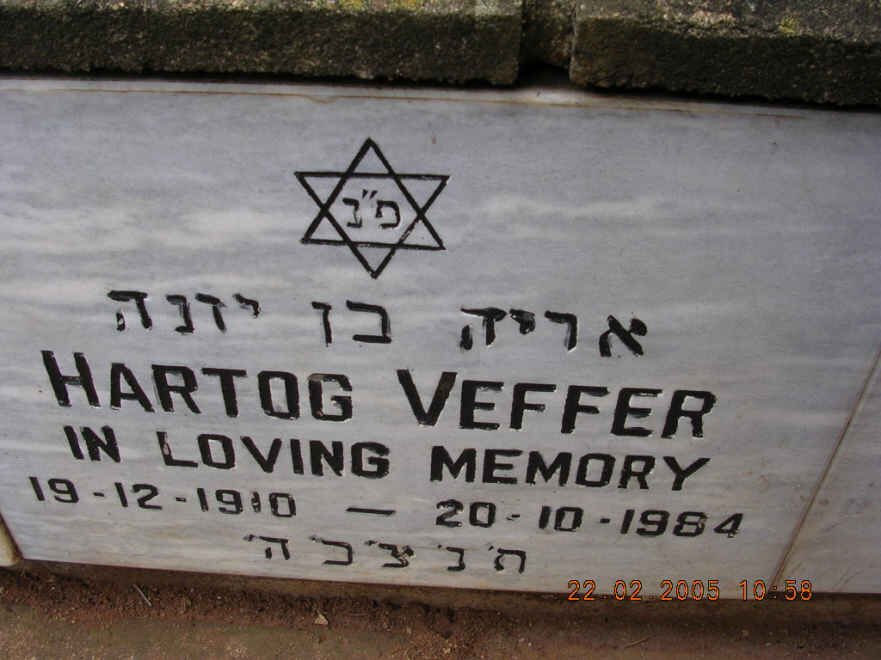 VEFFER Hartog 1910-1984