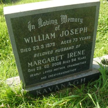 KAVANAGH William Joseph -1979 &amp; Margaret Irene -2006