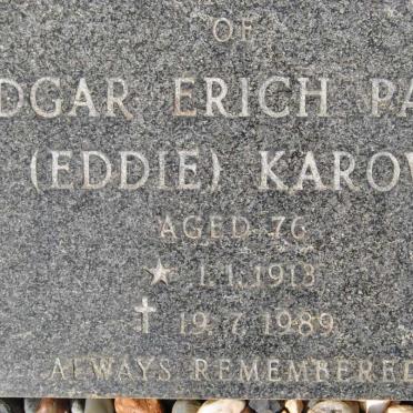 KAROW Edgar Erich Paul 1913-1989