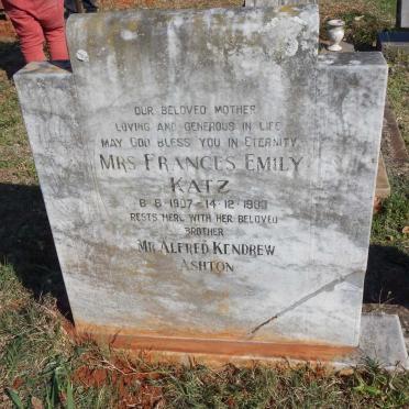 KATZ Francis Emily 1907-1983 :: ASHTON Alfred Kendrew