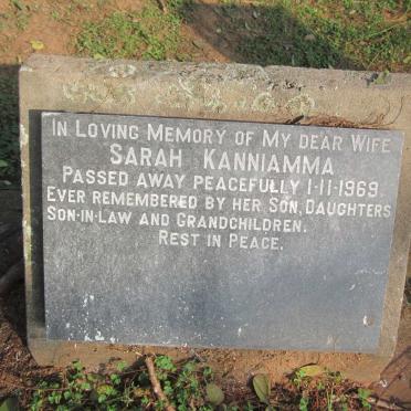 KANNIAMMA Sarah -1969