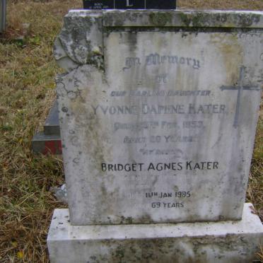 KATER Yvonne Daphne -1953 :: KATER Bridget Agnes -1995 