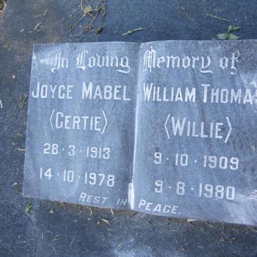 KAZMER William Thomas 1909-1980 &amp; Joyce Mabel 1913-1978