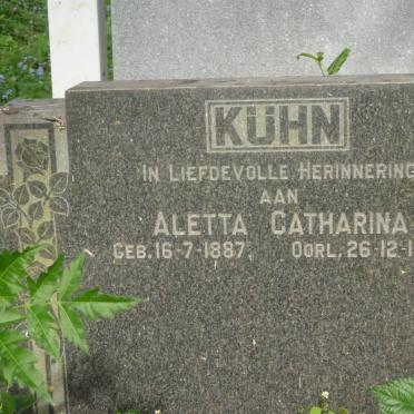 KUHN Aletta Catharina 1887-1968