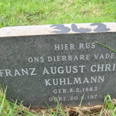 KUHLMANN Franz August Christian 1883-1973