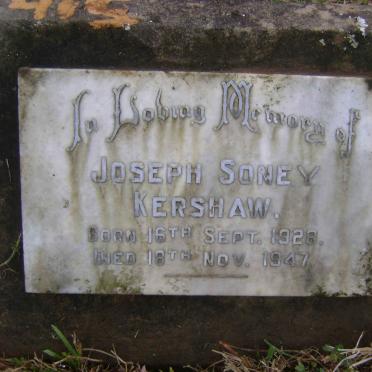 KERSHAW Joseph Soney 1928-1947