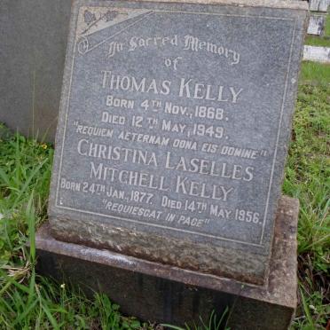 KELLY Thomas 1868-1949 &amp; Christina Laselles Mitchell 1877-1956