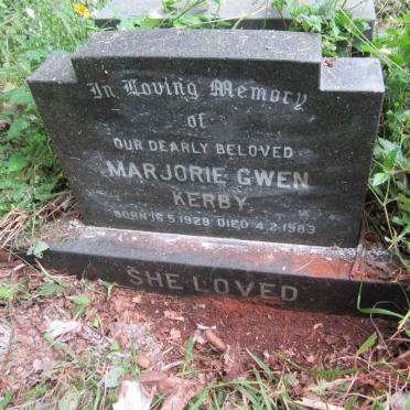 KERBY Marjorie Gwen 1929-1983
