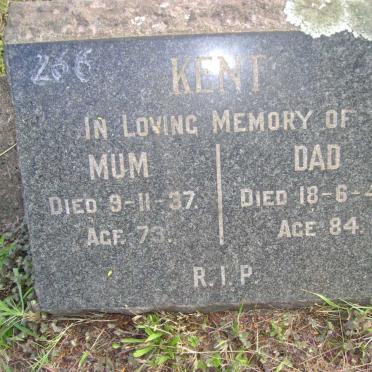 KENT Charles C. (Dad) -1947 &amp; Eleanor Mary Ann (Mum) -1937