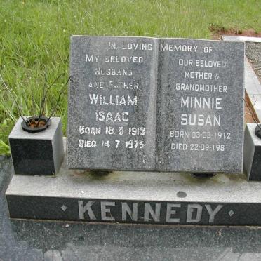 KENNEDY William Isaac 1913-1975 &amp; Minnie Susan 1912-1981