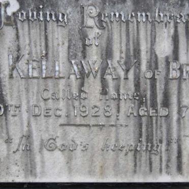 KELLAWAY William Walter -1928 &amp; Emmeline Harriette -1941