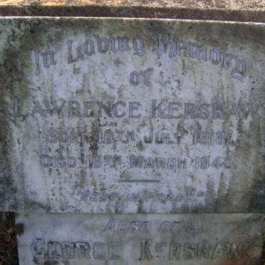 KERSHAW Lawrence 1918-1945 :: KERSHAW George 1924-1947