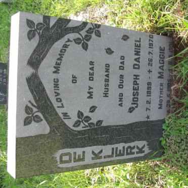 KLERK Joseph Daniel, de 1899-1970 &amp; Maggie 1905-1991 