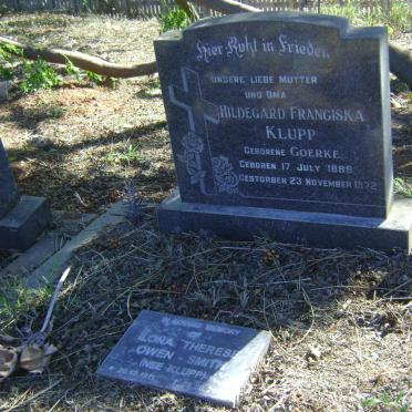 KLUPP Hildegard Franciska nee GOERKE 1888-1972 :: OWEN-SMITH Ilona Therese nee KLUPP 1911-2001