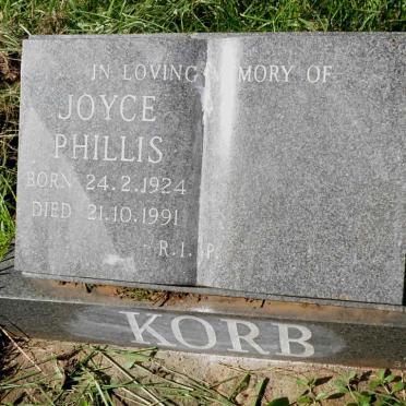 KORB Joyce Phillis 1924-1991