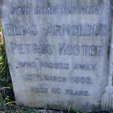 KOSTER Elias Arnoldus Petrus -1966 