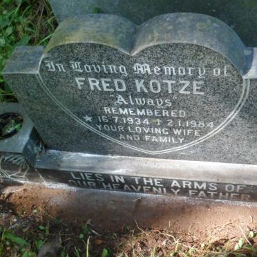 KOTZE Fred 1934-1984
