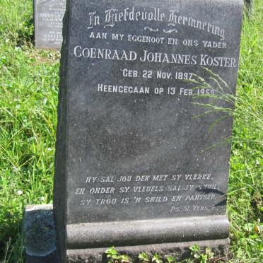 KOSTER Coenraad Johannes 1897-1959